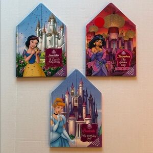Disney Princesses Books Cinderella Snow White Rapunzel Colorful Princess Stories